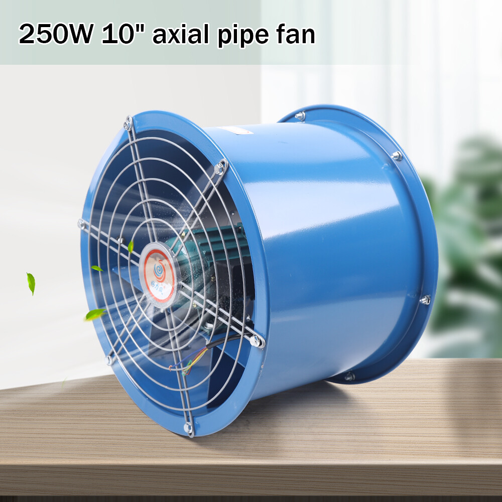 10″ Explosion-proof Axial Fan Cylinder Pipe Fan 1420r/min Warehouse Workshop NEW