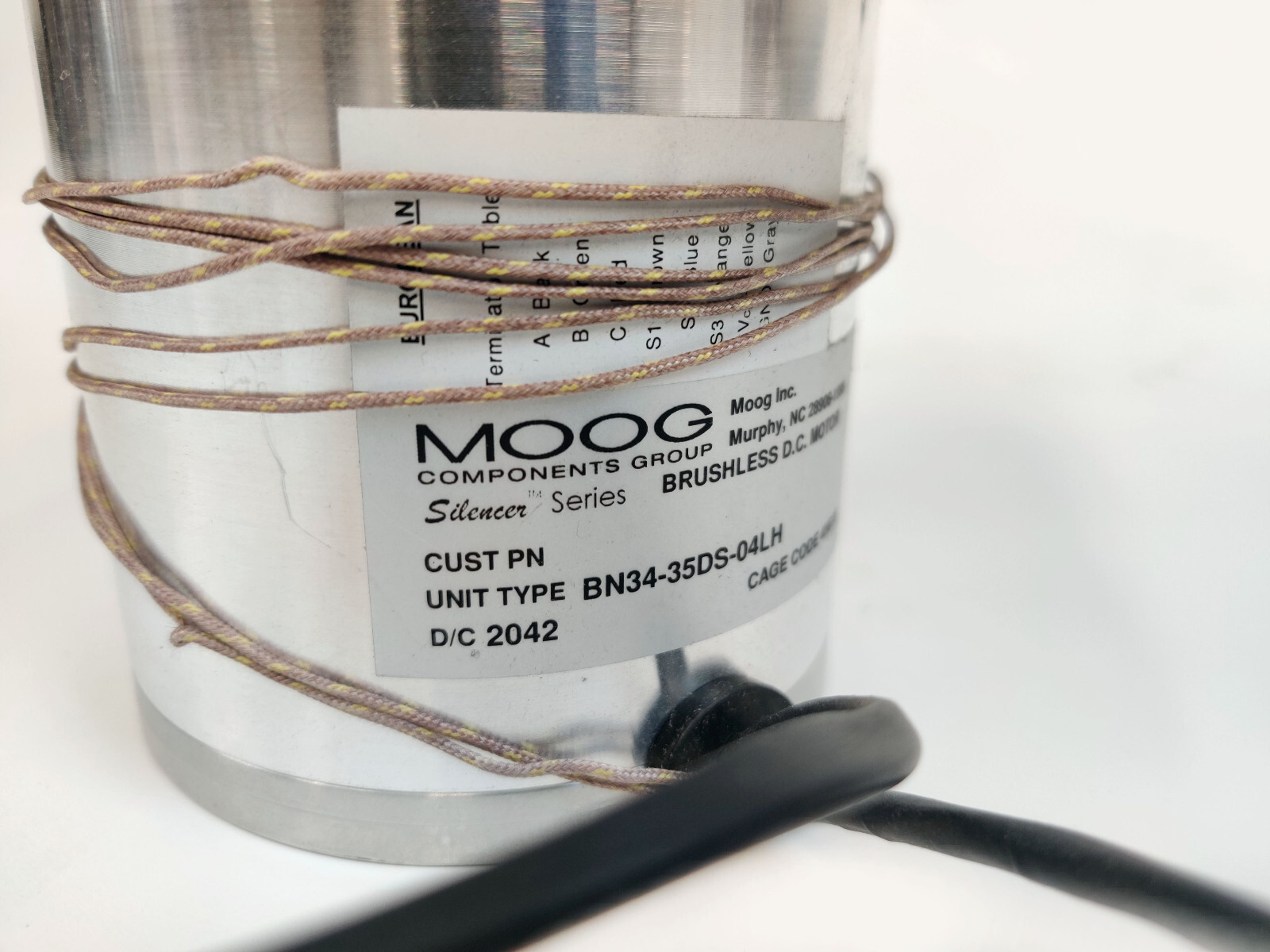 MOOG Silencer Series Brushless DC Motor BN34-35DS PerkinElmer Clarus Working