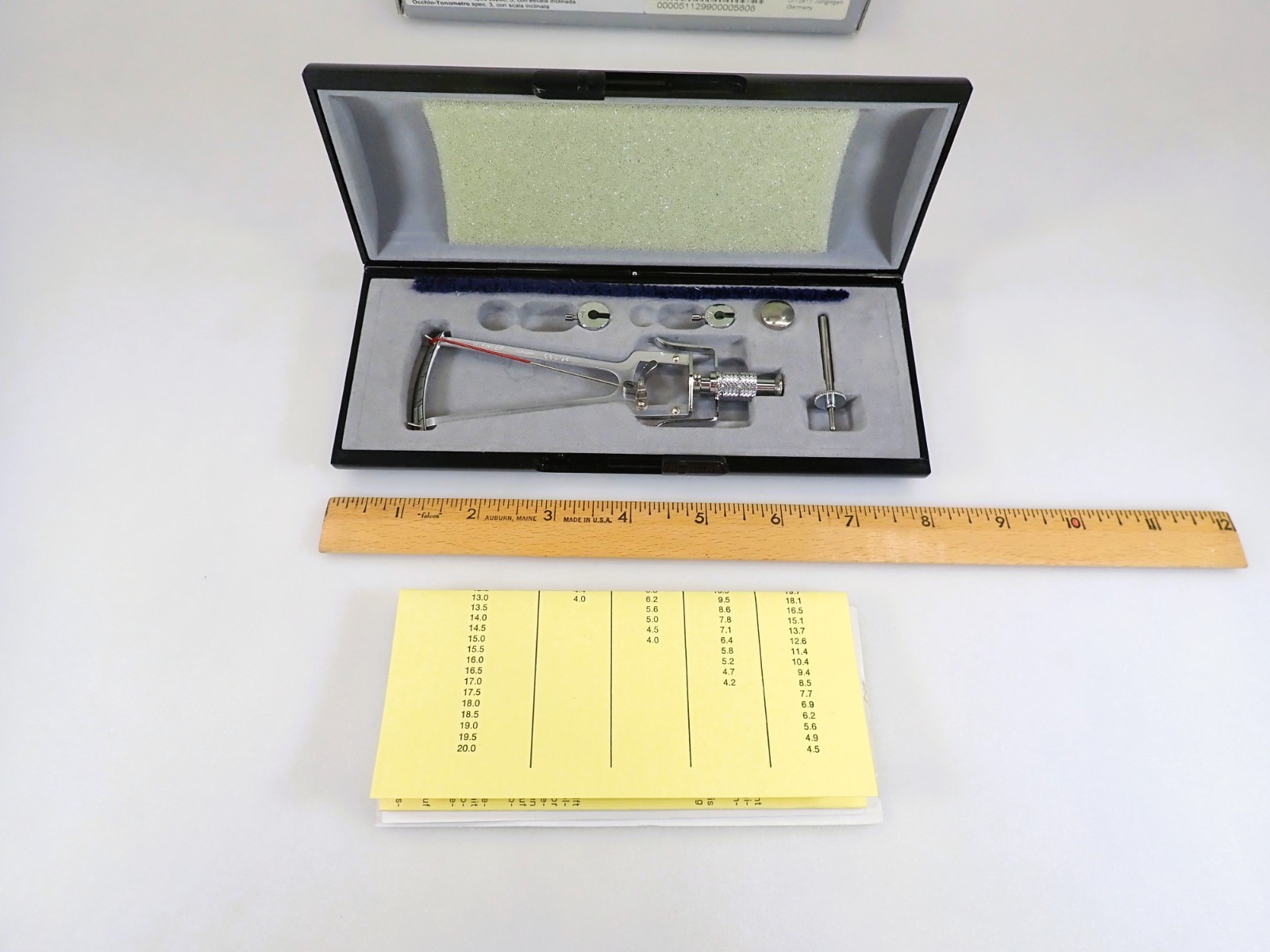 Vintage Riester Schiotz C Eye Tonometer No. 5112 Germany NOS Veterinary Case