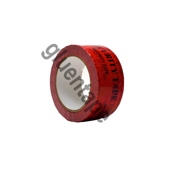 Tamper Evident Security Tape 2″ (50mm) x 55 Yards, 3.2 Mil, RED tape, 1 Roll