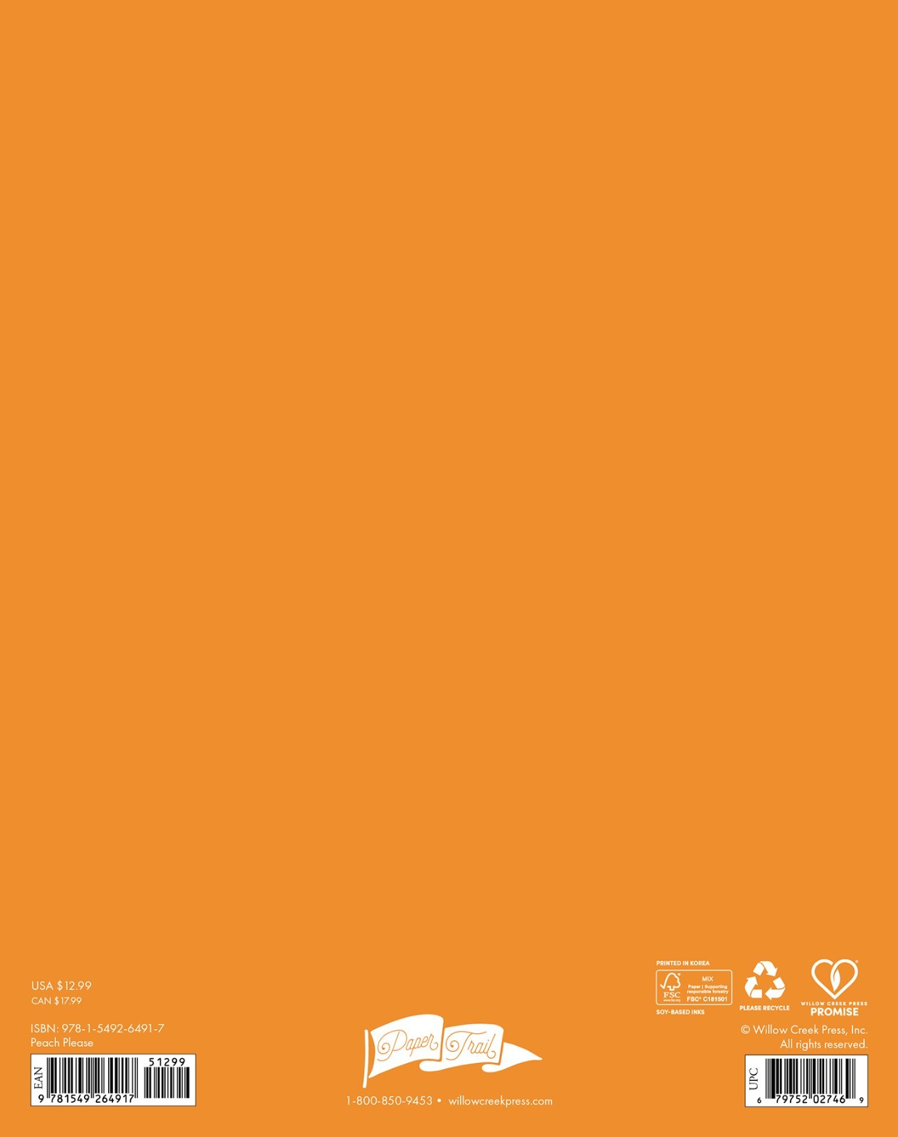 Peach Please AY July 2026 – June 2027 7.5″ x 9.5″ Booklet Monthly Planner