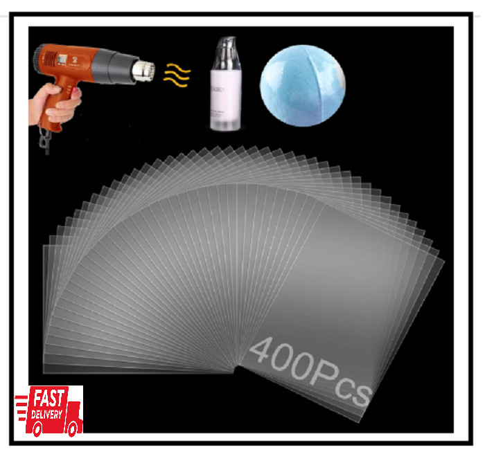 Shrink Wrap Bags – 400Pcs 4×6 Inches Clear PVC Heat Seal Bags Film for Soap S…
