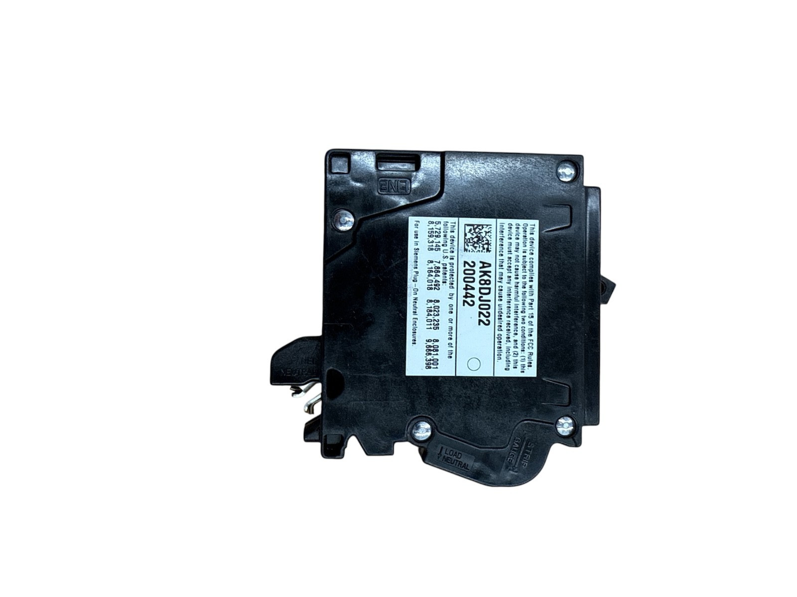 Siemens Q115DFN – 15A – 1-Pole – Dual Function AFCI/GFCI Plug-on Neutral Breaker