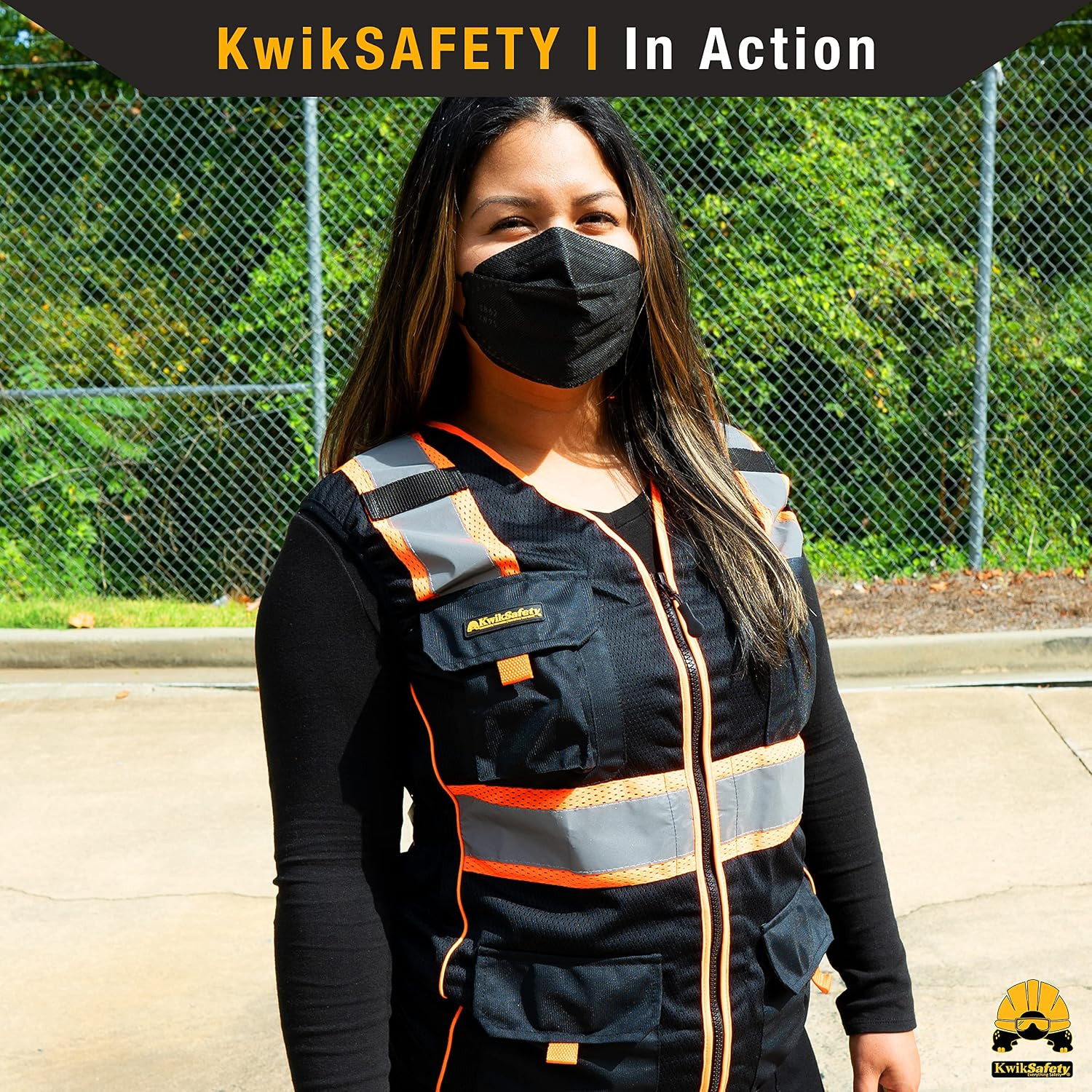 Multi-Color Safety Vest for Women ANSI Class Unrated Hi Vis Vest