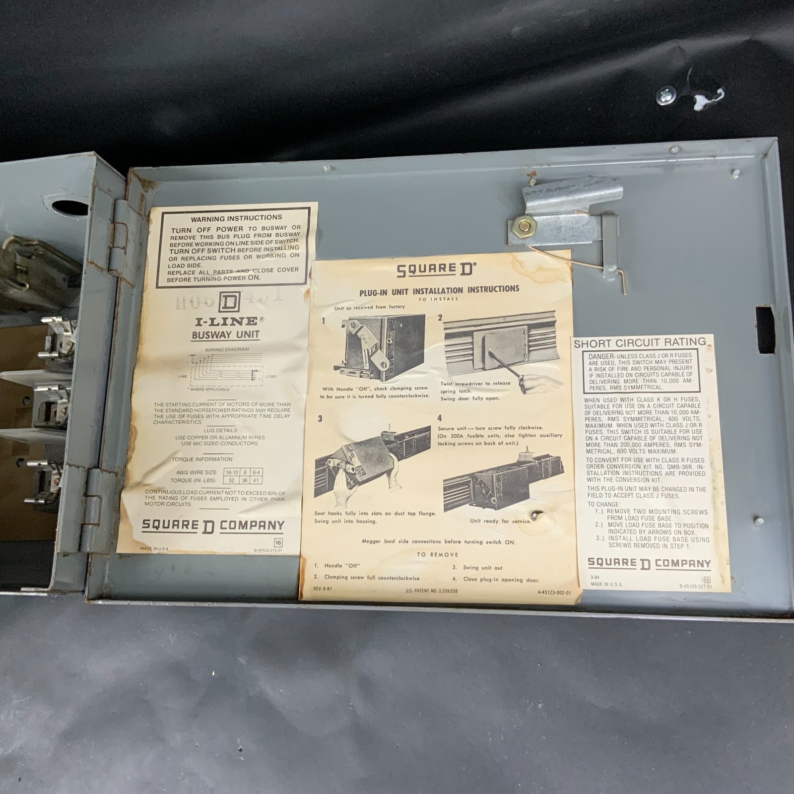 SQUARE D PQ3603G SER.3 I-LINE BUSWAY SWITCH ($150 OBO)