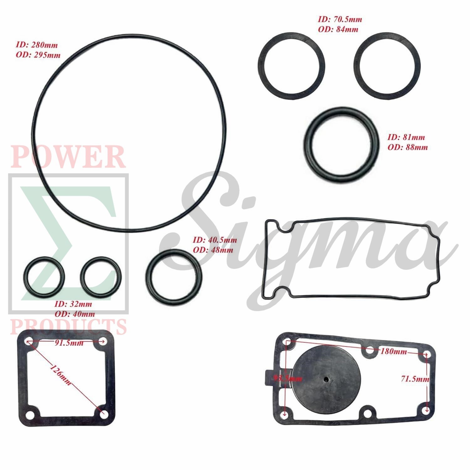Gasket Mechanical Seal Kit For NorthStar 3″IN Trash Pump 21000GPH 240cc 106130