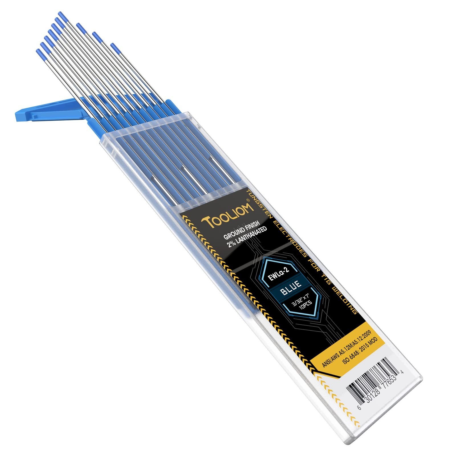 Tig Welding Electrodes 2% Lanthanated 3/32” x 7” – 10-Pack for Precision Welding