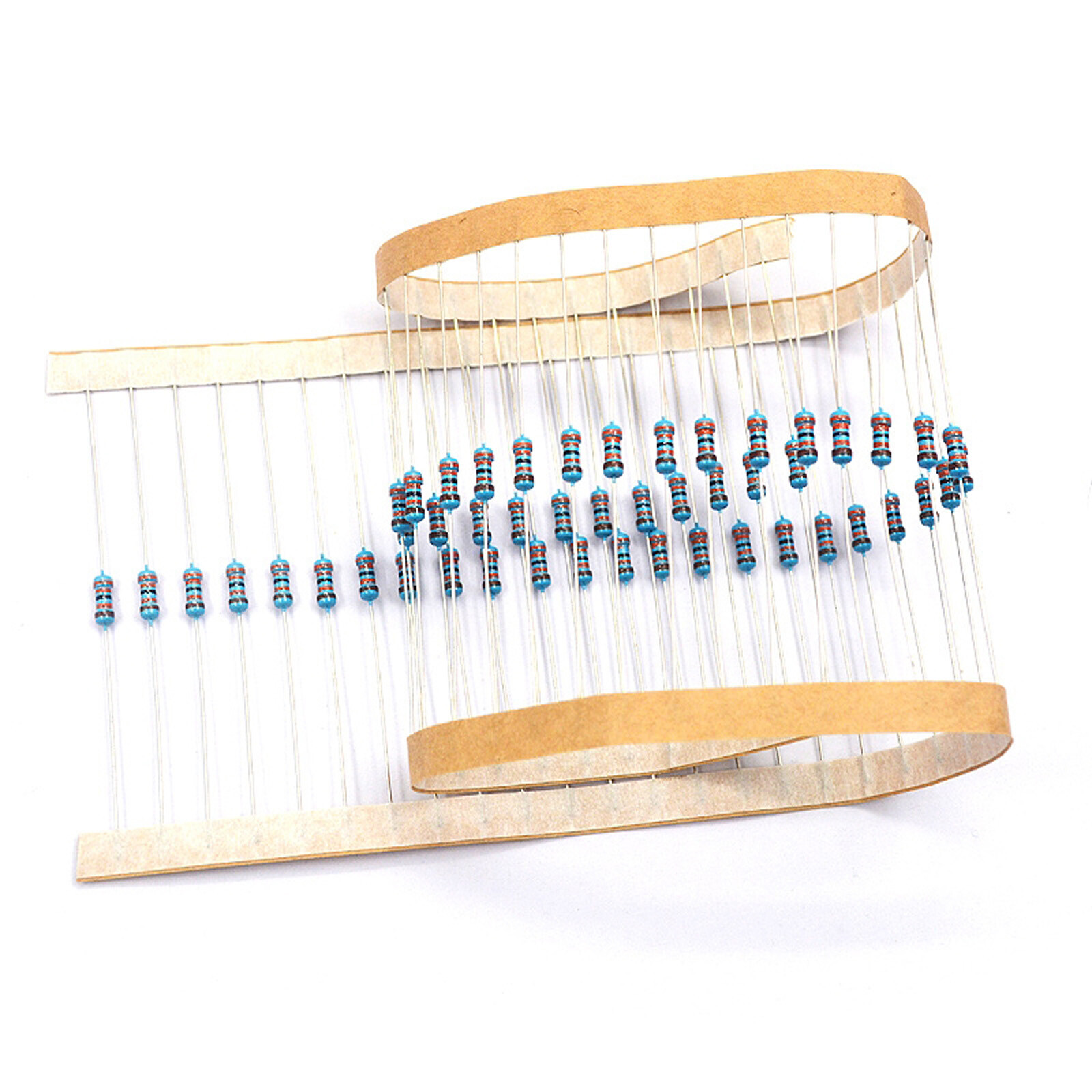 200pcs 1~1000Ω Ohm 1-1000R Metal Film Resistors 1/4W 0.25W 1% Tolerance