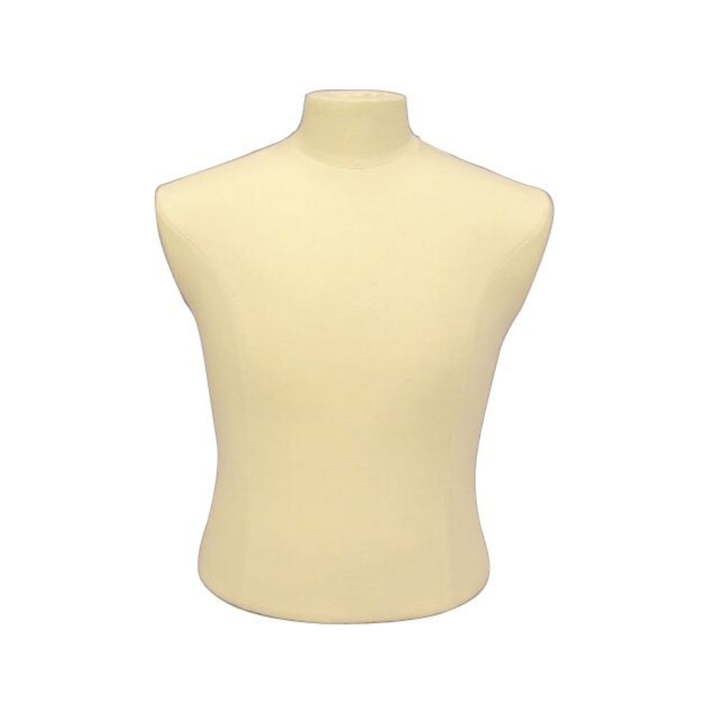Adult Men’s Torso Shirt Dress Form Mannequin Torso with Round Metal Base