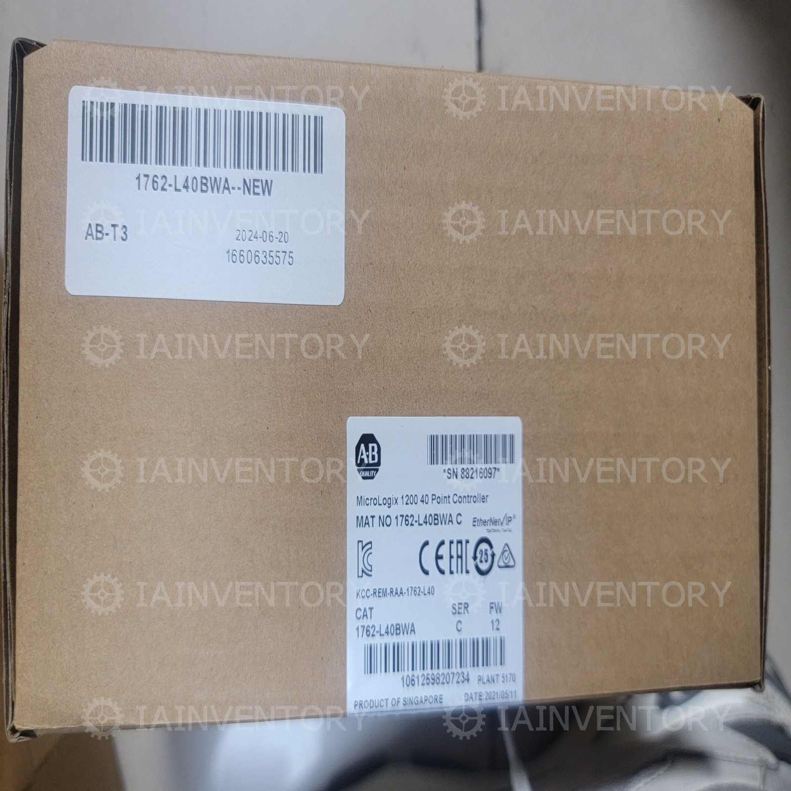 1 Unit NEW Allen-Bradley 1762-L40BWA Local Shipping With Warranty