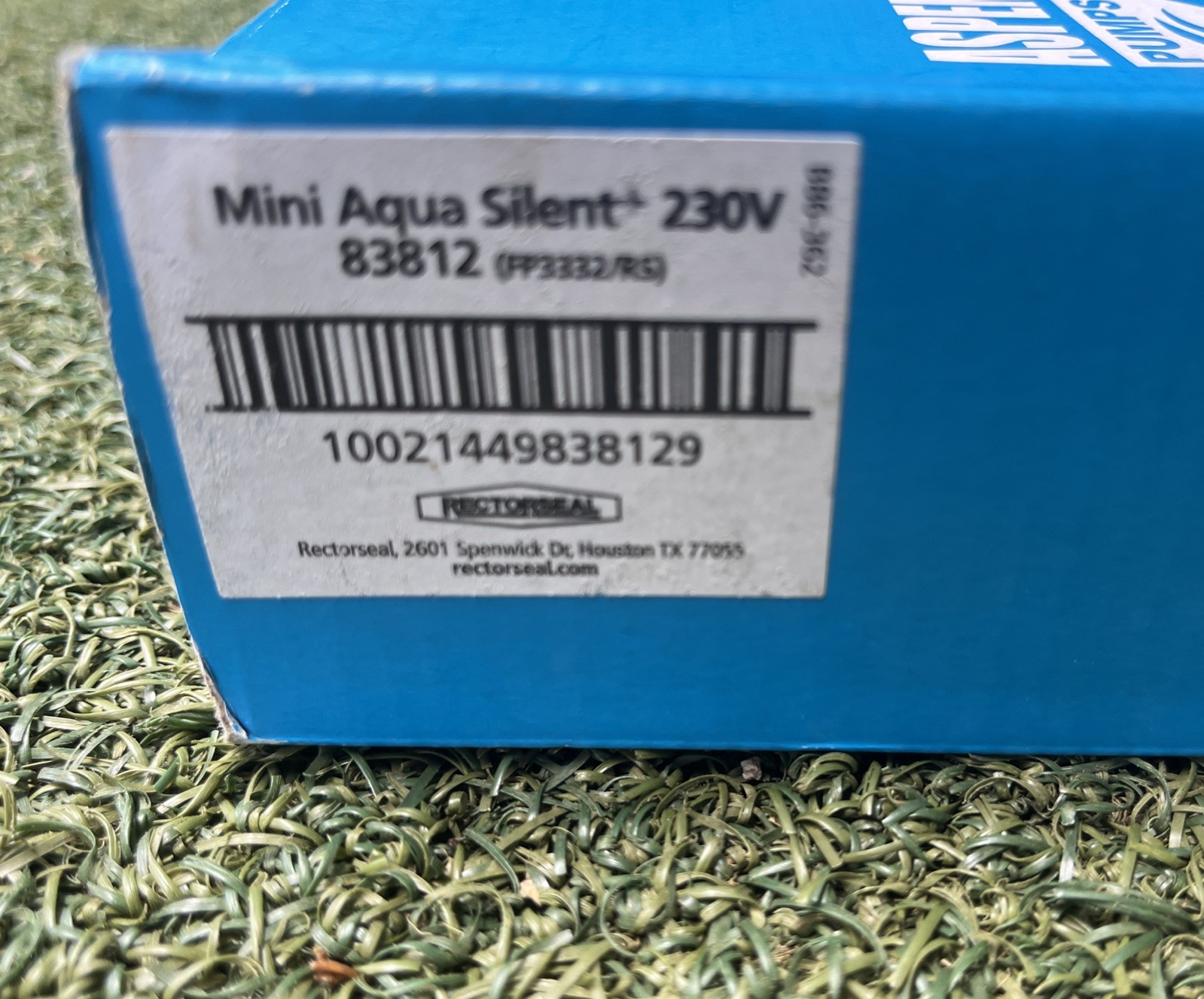 RECTORSEAL 83812 230V ASPEN PUMPS SILENT+ MINI AQUA REMOVAL PUMP