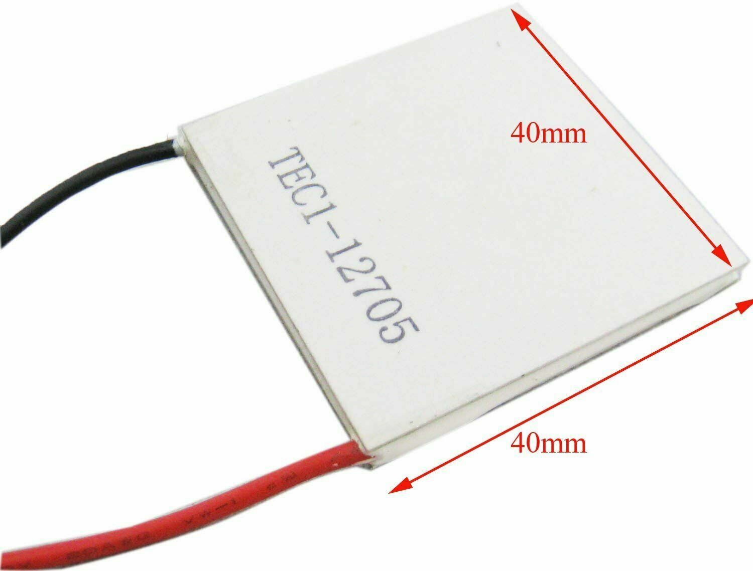 TEC1-12705 Heat Sink Thermoelectric Cooler Cooling Peltier Plate Module 40 x 40m