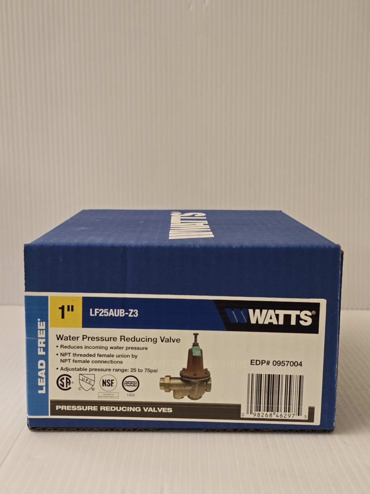 WATTS LF25AUB-Z3 1″ Water Pressure Reducing Valve 1-inch