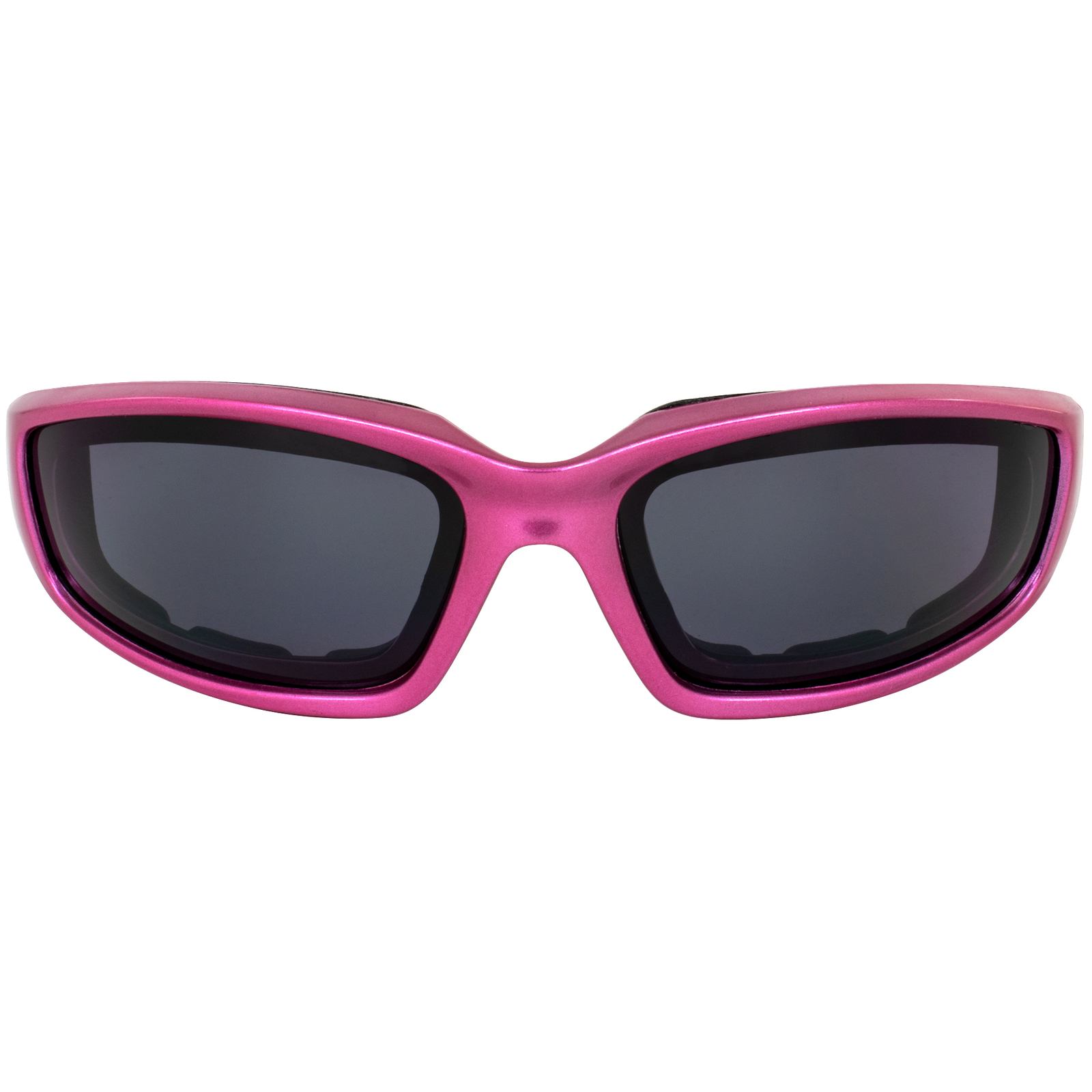 Birdz Eyewear Oriole A/F Padded Sunglasses Pink Frame w/ Clear & Smoke Lenses