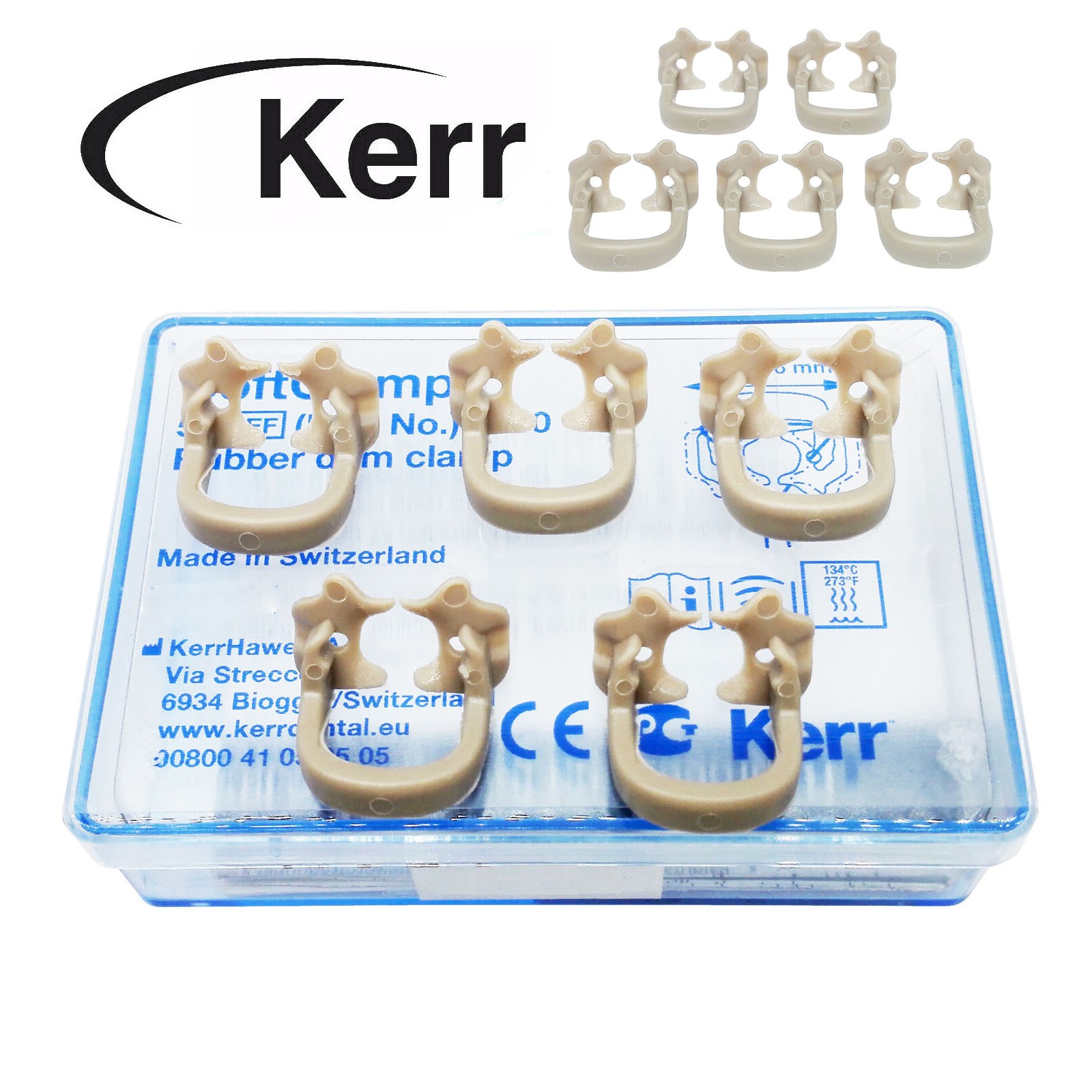 Dental Kerr Soft Clamp Universal Rubber Dam Sundries Molar Teeth Polymer