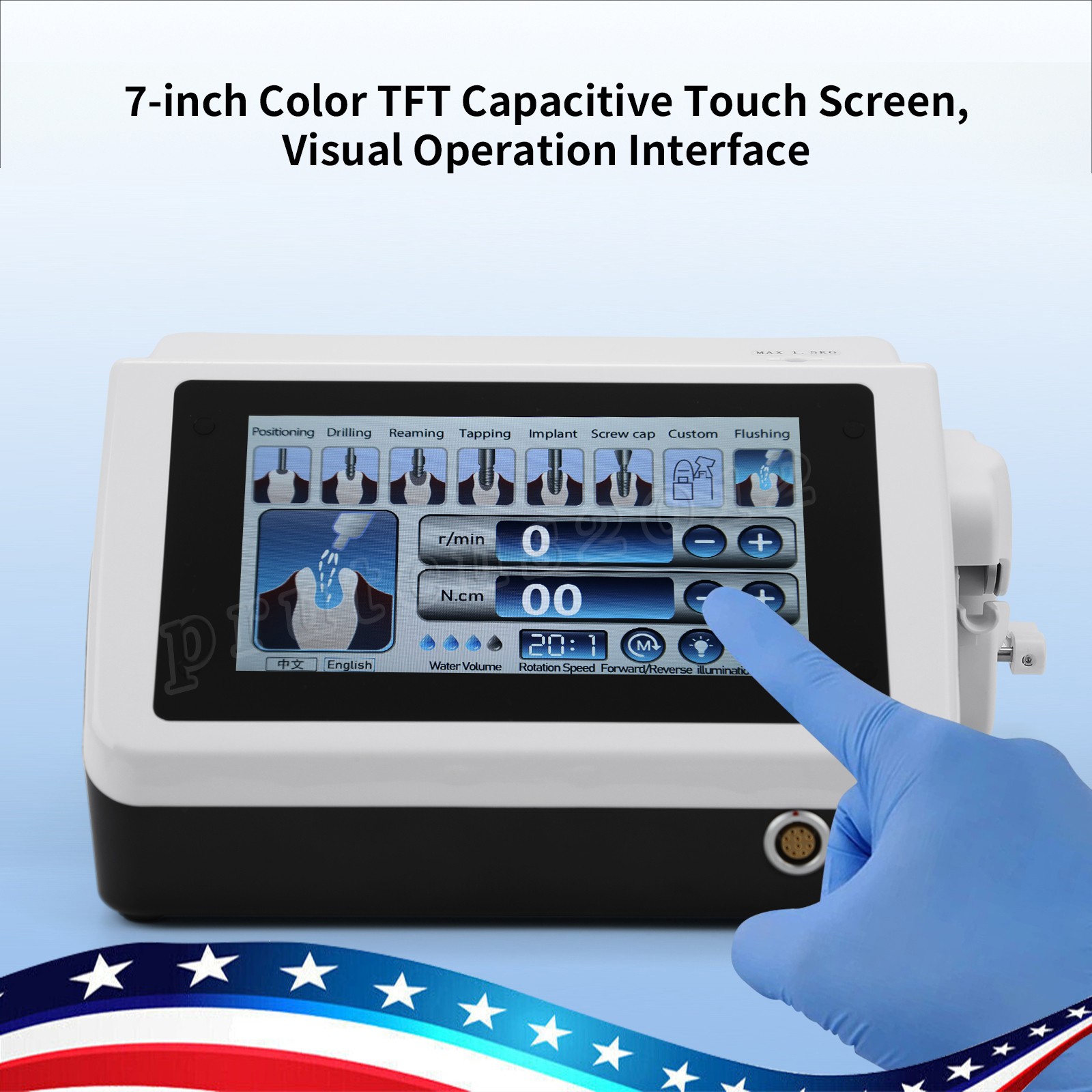 USA Dental LED E-generator High Speed Handpiece Fiber Optic 4 Holes NSK Style