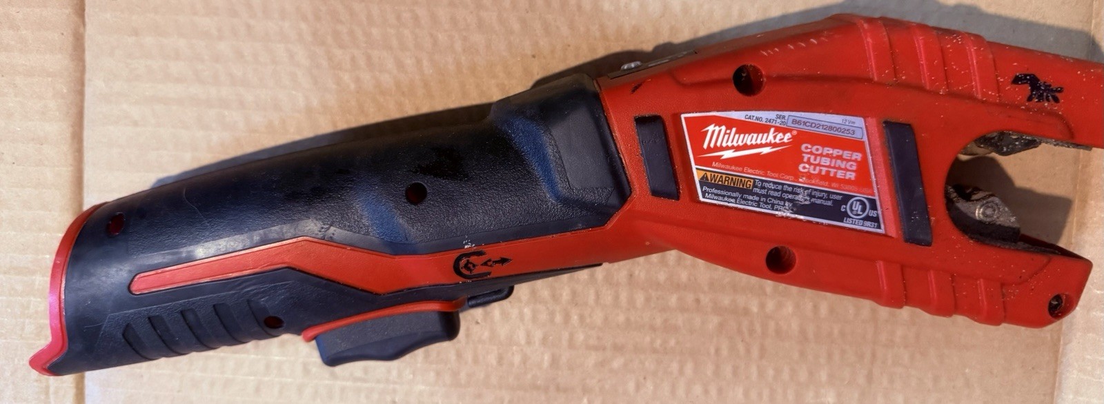 Milwaukee 2471-20 M12 12V Lithium-Ion Cordless Copper Tubing Cutter Tool Only
