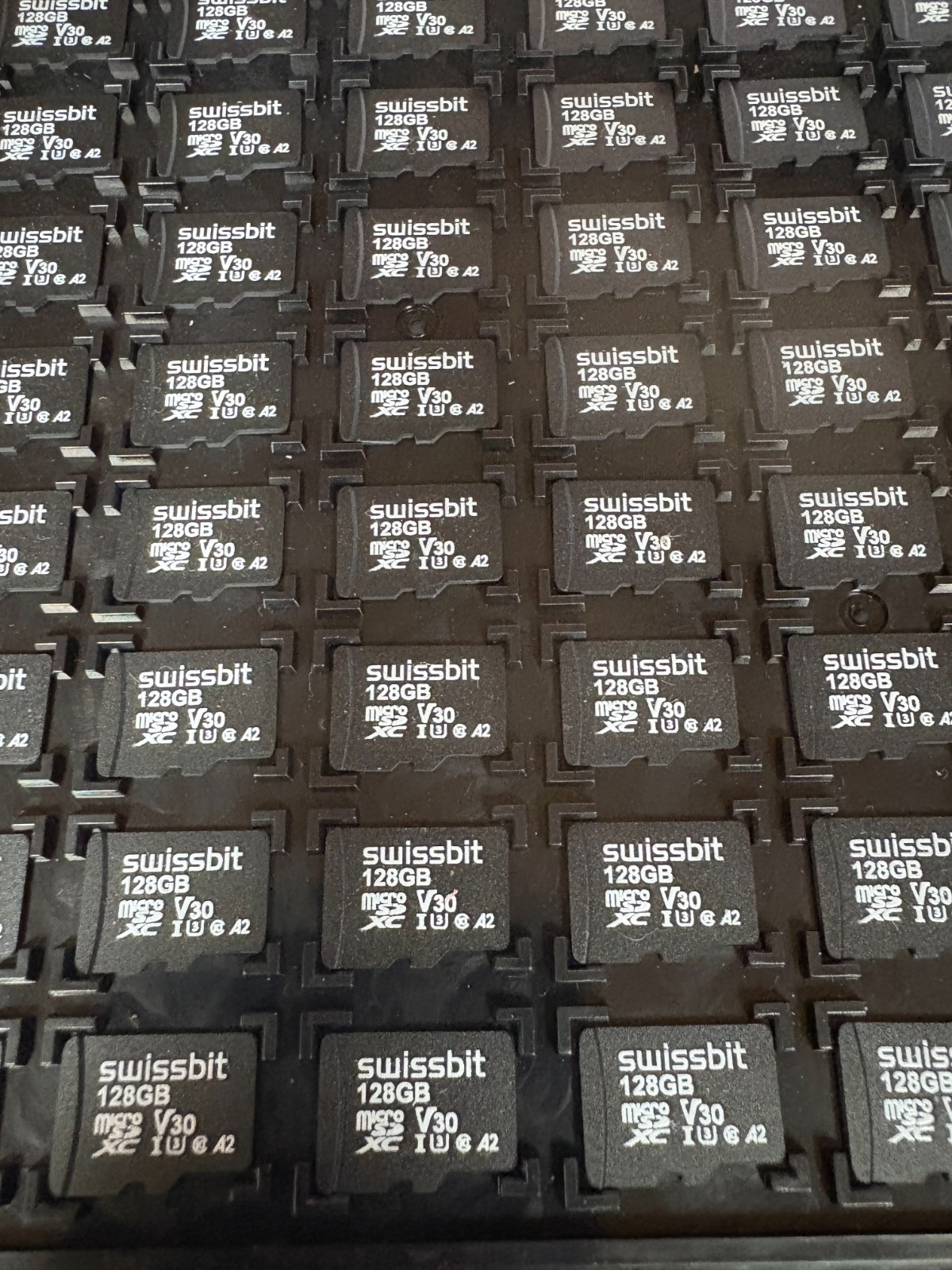 1 piece of SFSD128GN1AM1TB-E-EF-221-STD Swissbit 128GB microSD card