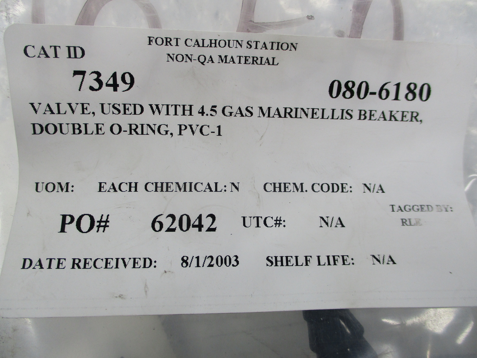 INDUSTRIAL SPARE 7349 080-6180 GAS VALVE PKG OF 10 NSNP