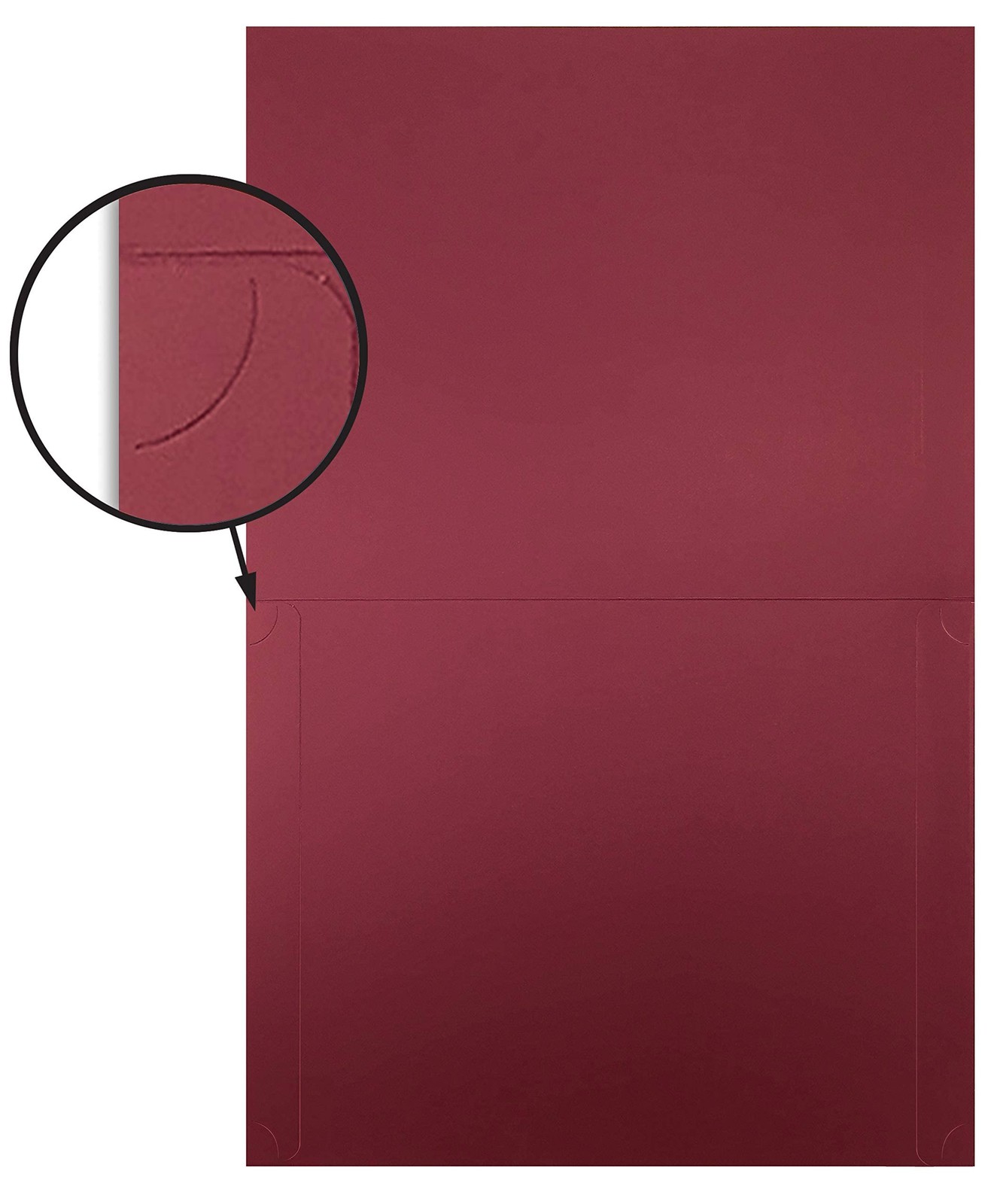 Better Office Products 25 Pack Red Certificate Holders, Letter Size,