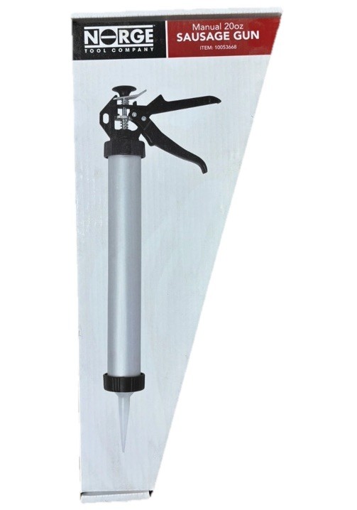Norge Tool Co. Manual Sausage Gun 20oz-Fits 20oz& 10oz Tubes-#10053668-Brand New