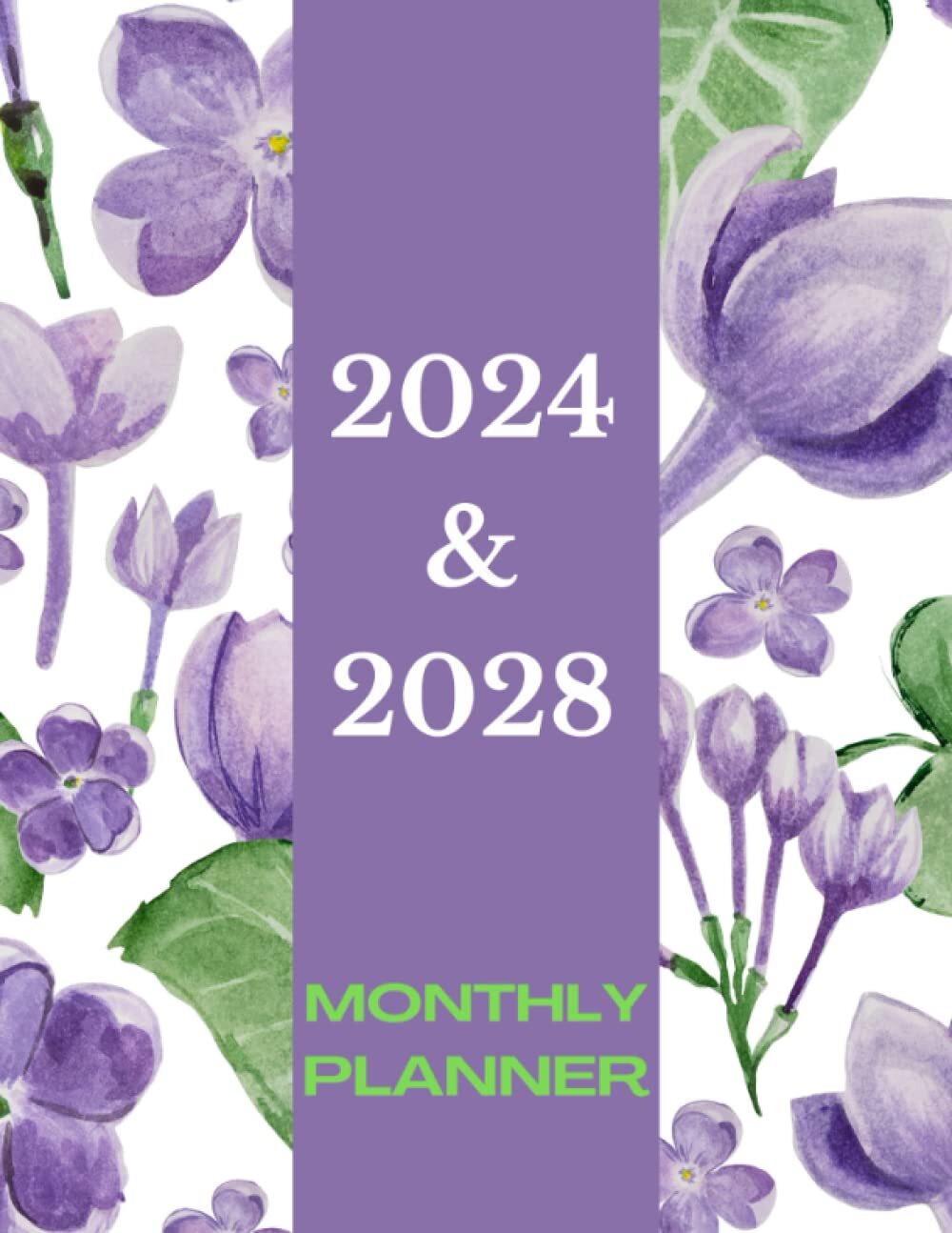 2024-2028 Monthly Planner – 5 Years Calendar from January 2024 to December 2028