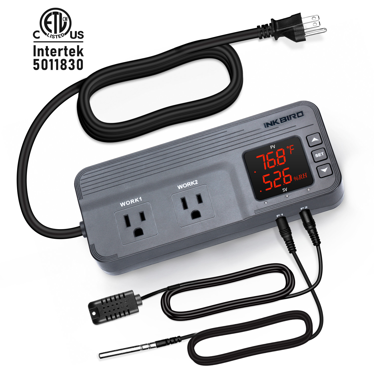 1800W Temperature Humidity Sensor Controller Humidistats Thermostats ITC-608T CF