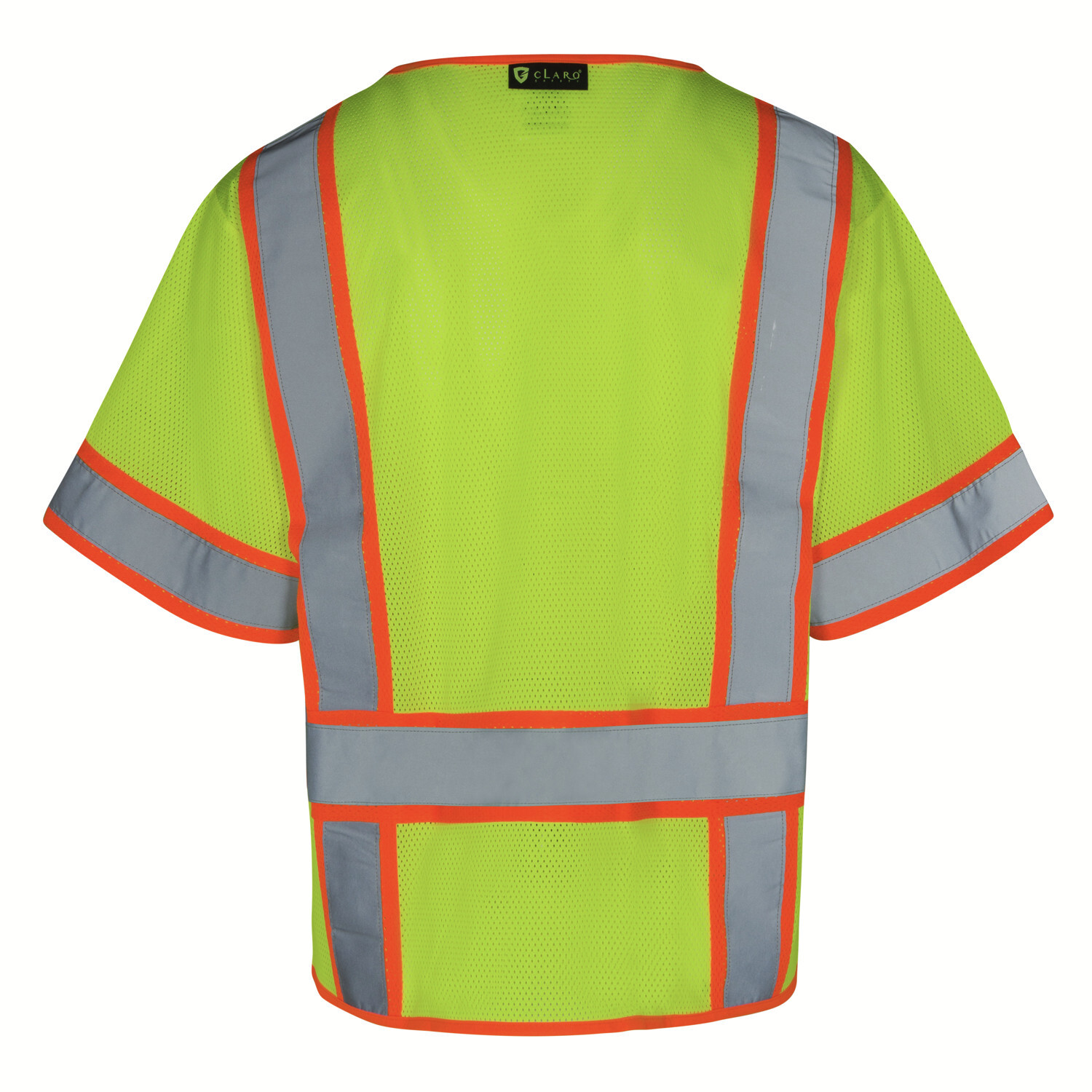 Everyday ANSI Class 3 with Contrast – 6 Pockets Short Sleeve Zipper Vest