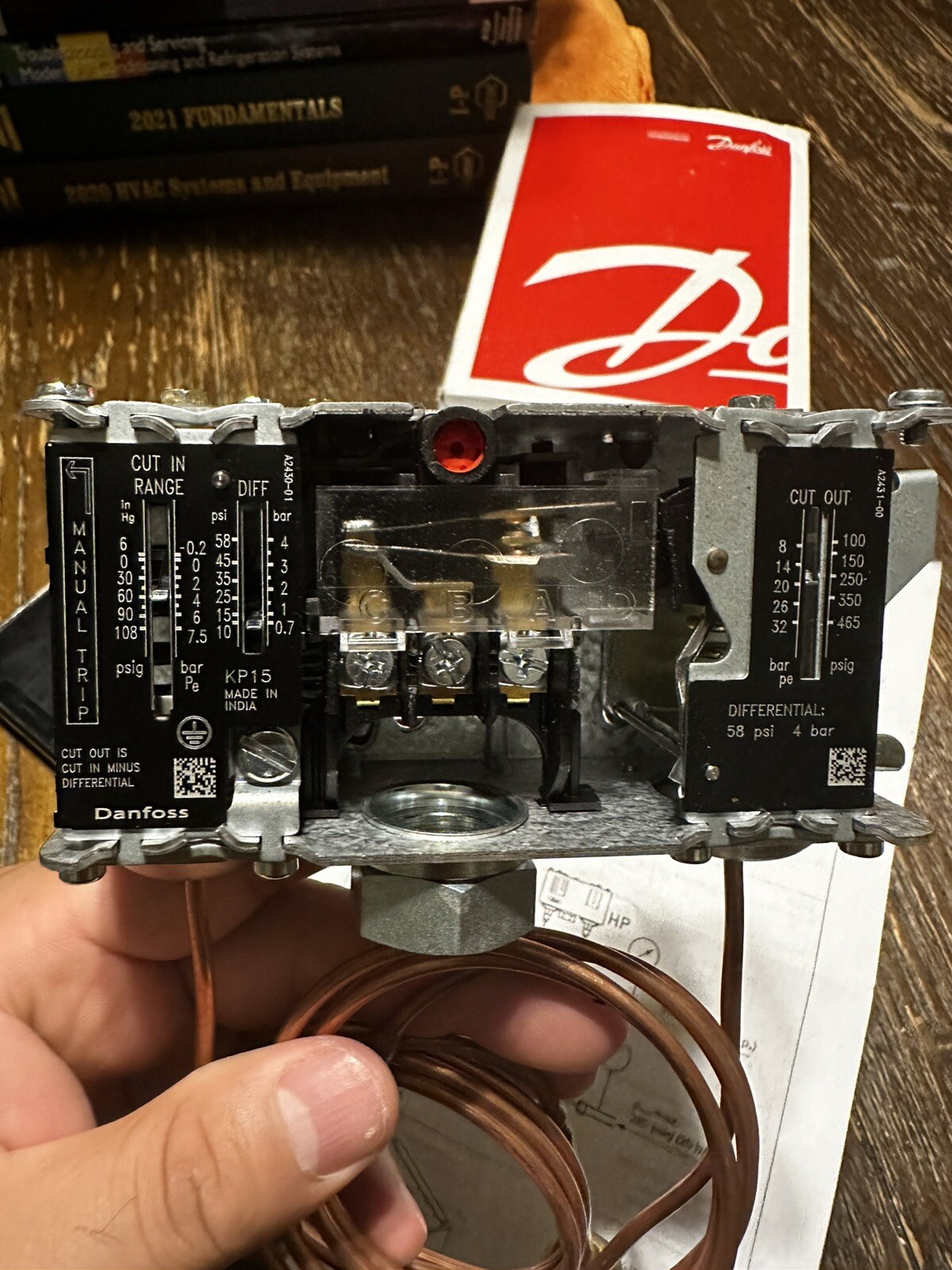 Danfoss Pressure switch, KP15 060-2058