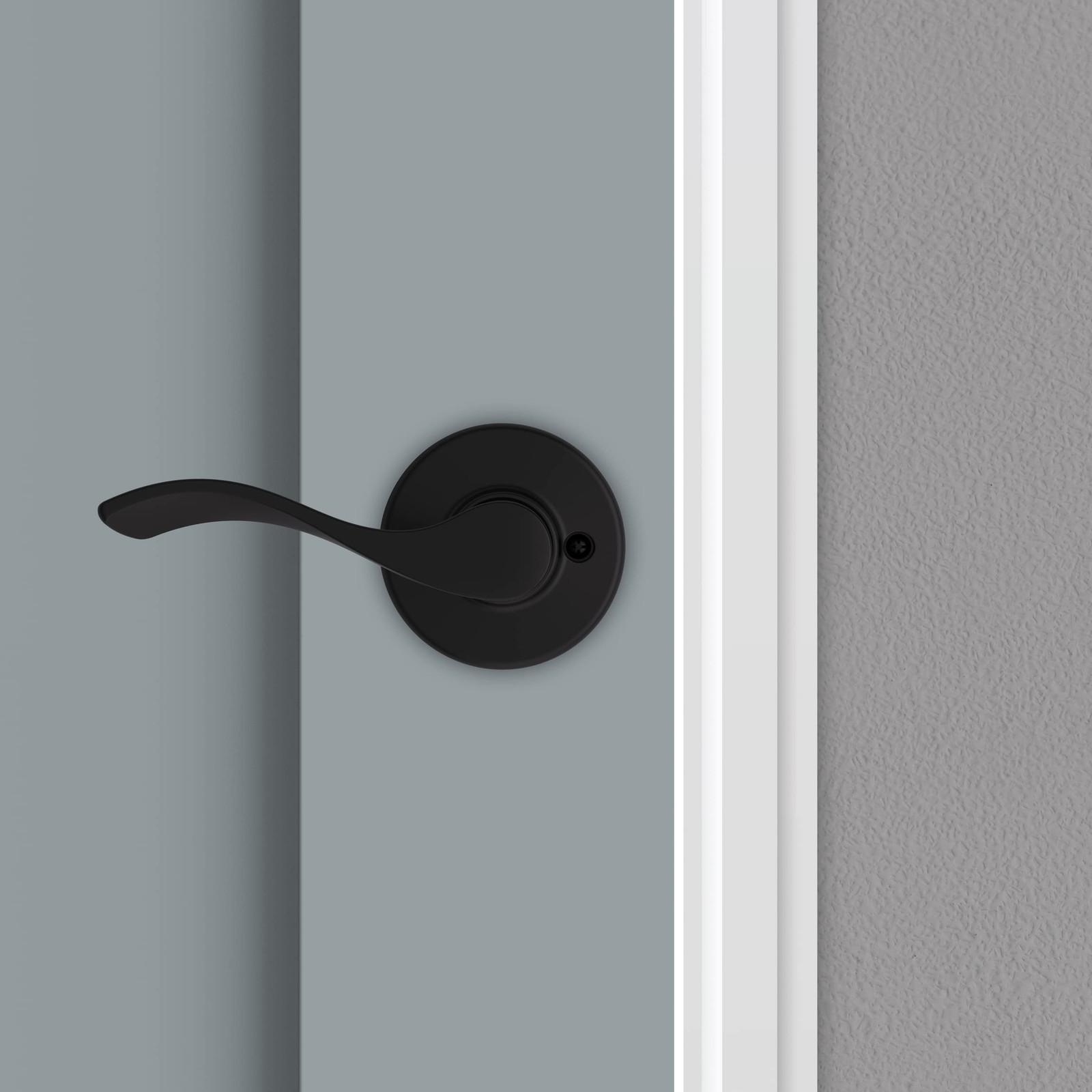 Kwikset Balboa Dummy Door Handle, Single Sided Lever for Closets, French Doub…