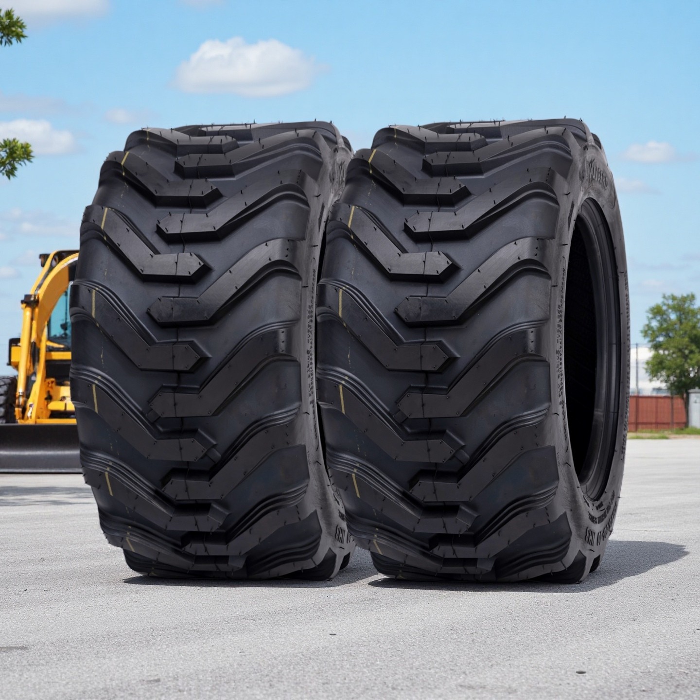 Set 2 18×8.50-10 Skid Steer Tires 18×8.5×10 8PR Heavy Duty Utility Tractor Tires