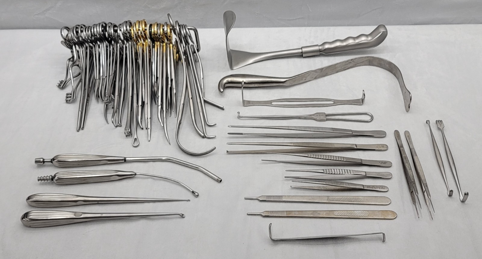 Bulk 60-Piece V. Mueller General Surgery Instruments Scissors, Needle Holders
