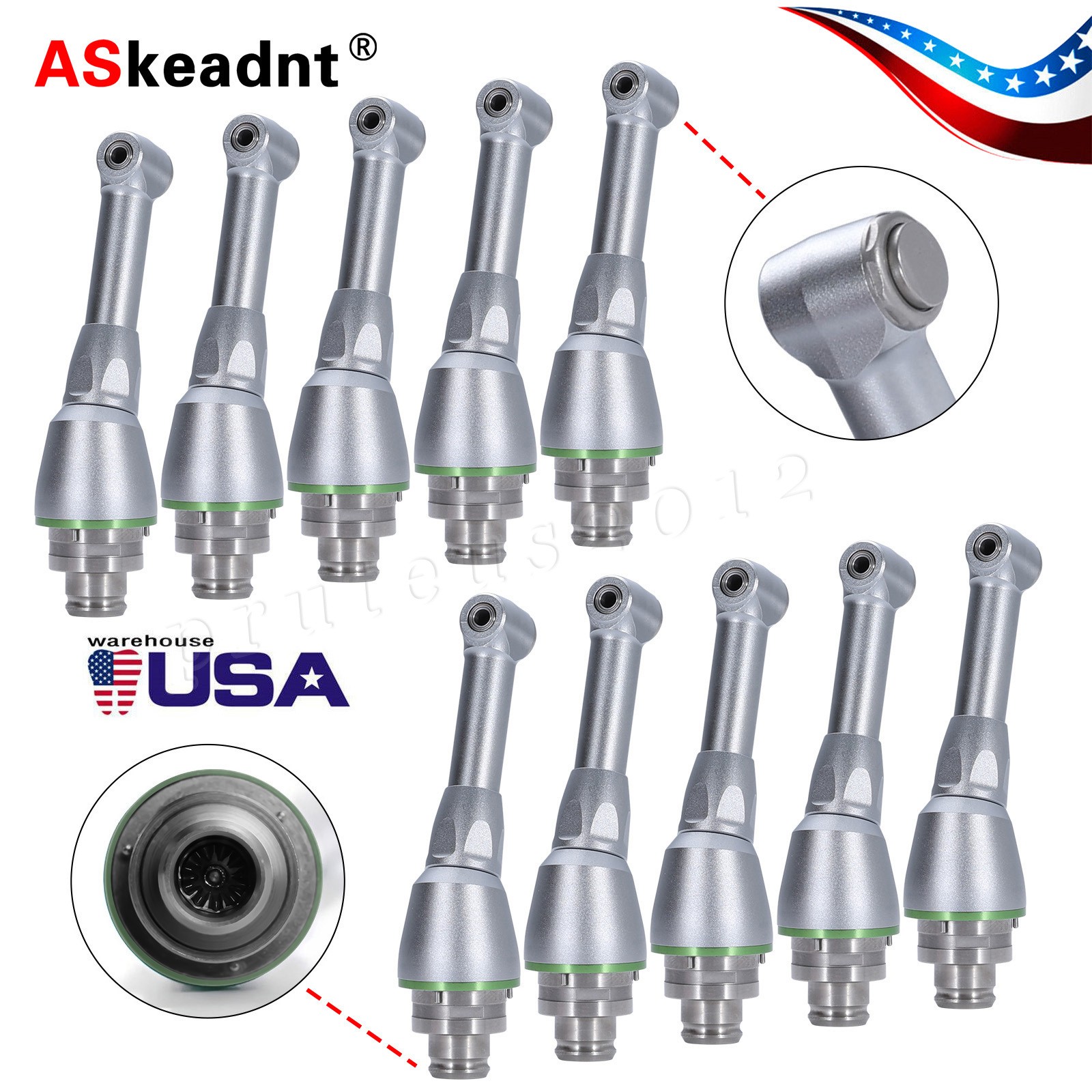Dental 16:1 Reduction Contra Angle Head For Endo Motor Handpiece