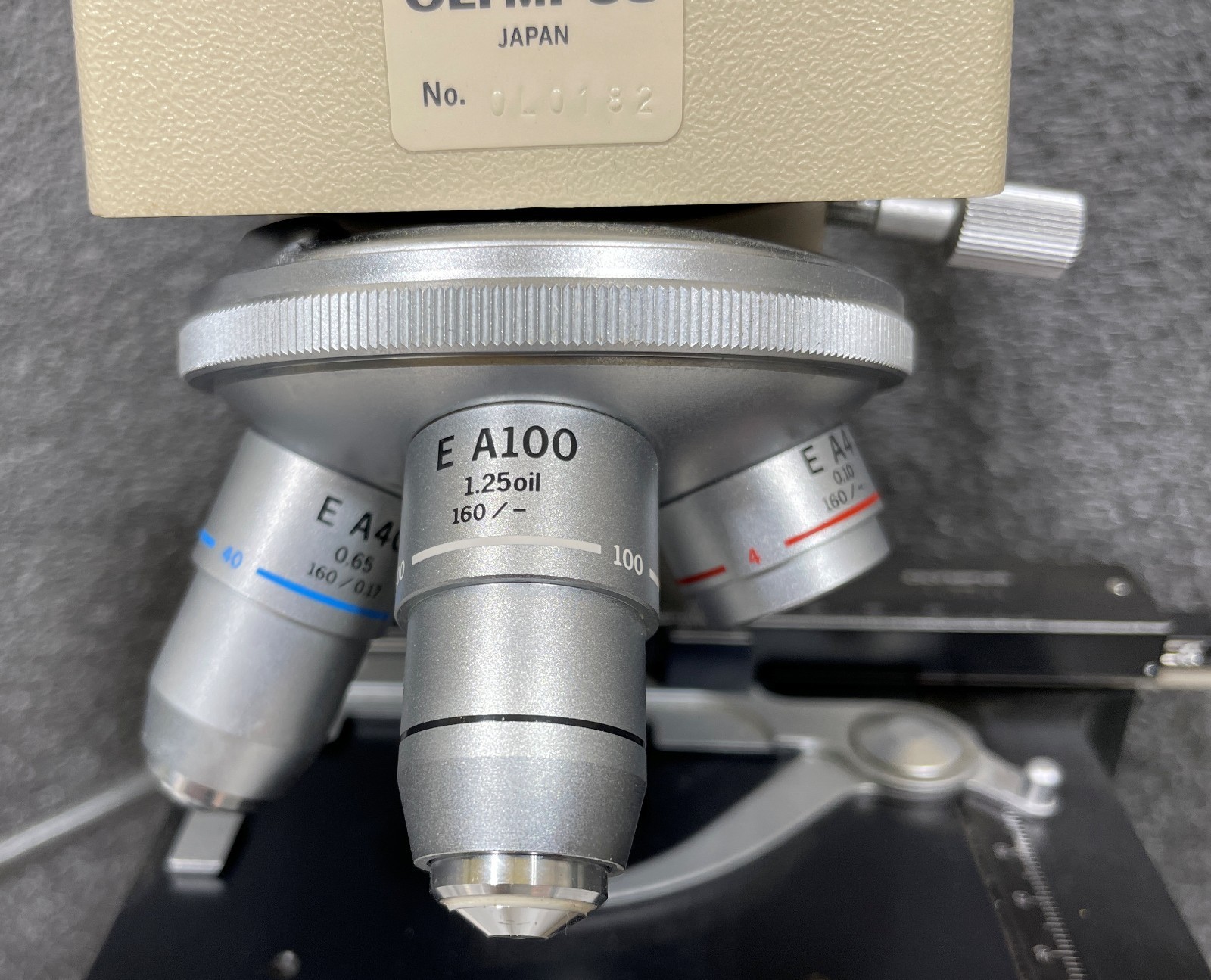 Olympus CH-2 CHT Monocular Microscope 4x 10x 40x 100x