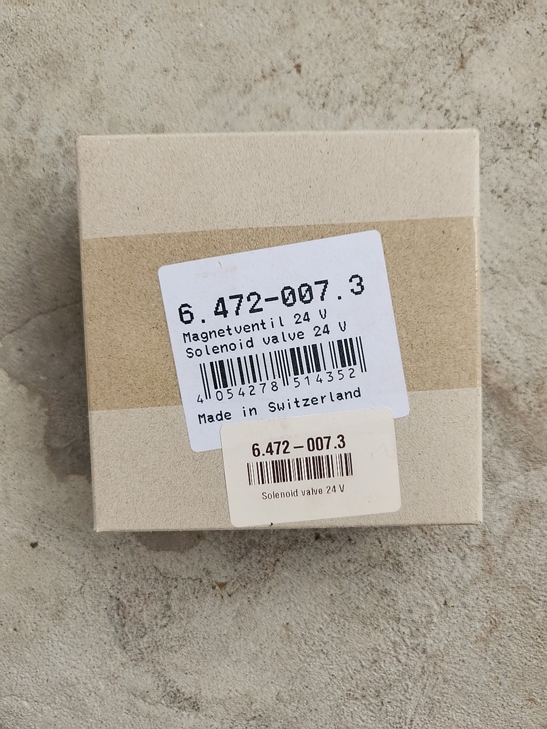 6.472-007.3 Karcher Solenoid Valve Windsor NEW!