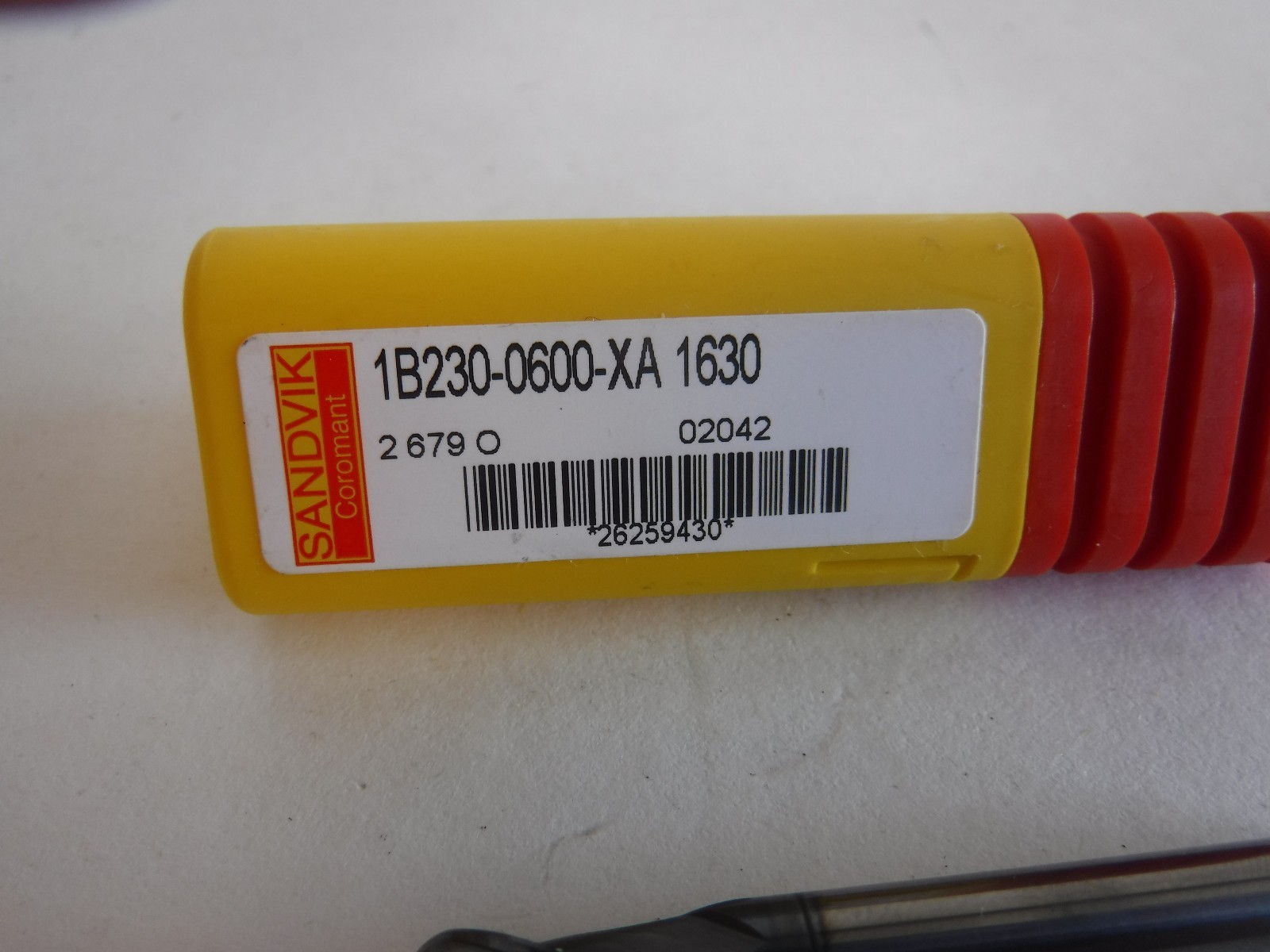 Sandvik Solid Carbide Ball Nose End Mill, 0.2362″ Cutting Dia. 1B230-0600-XA (T)