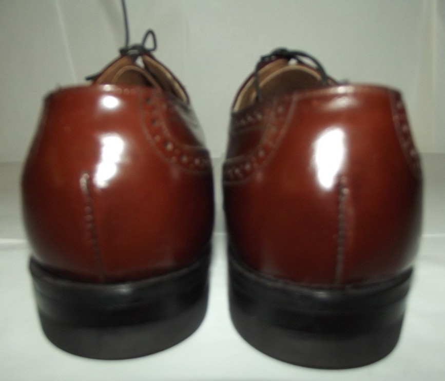 Iron Age Safety Shoes Mens9M Brown Leather Wingtip Steel Toe Oil Proof Bostonian
