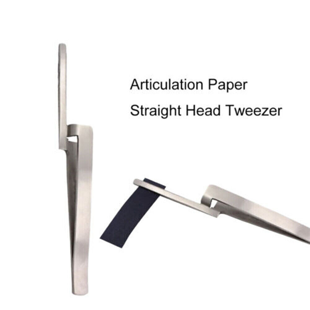 Articulating Paper Forceps Tweezers Dental Ortho Curved and Straight 2 Sizes