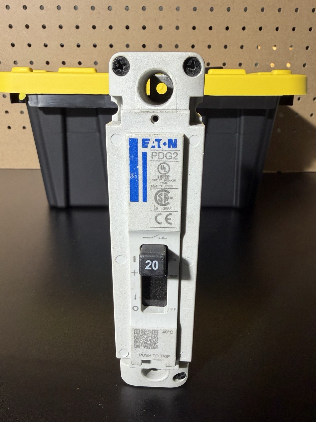 Eaton PDG21G0020TFFL PDG2 20A Circuit Breaker, 1-Pole, Type C, 451-500V