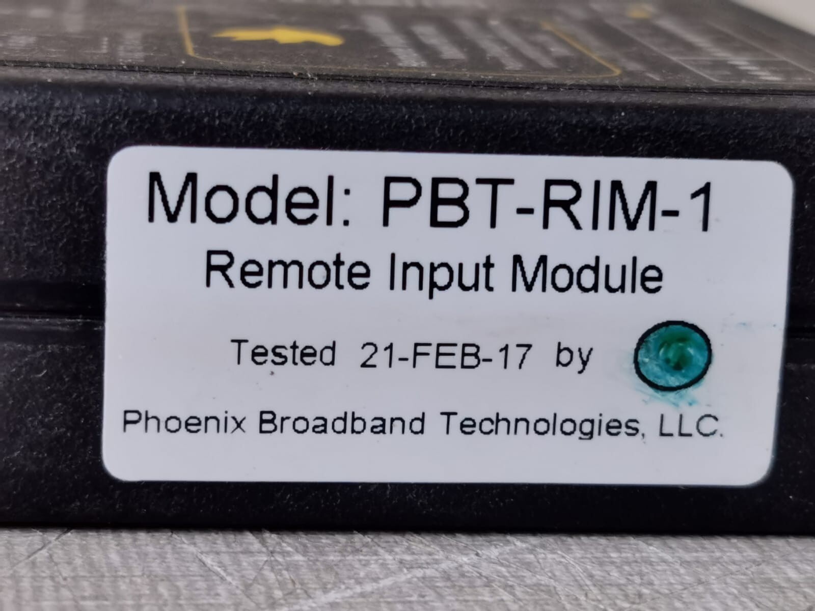 Phoenix Broadband Technologies PBT-RIM / PBT-RIM-1 Remote Input Module – NO BOX