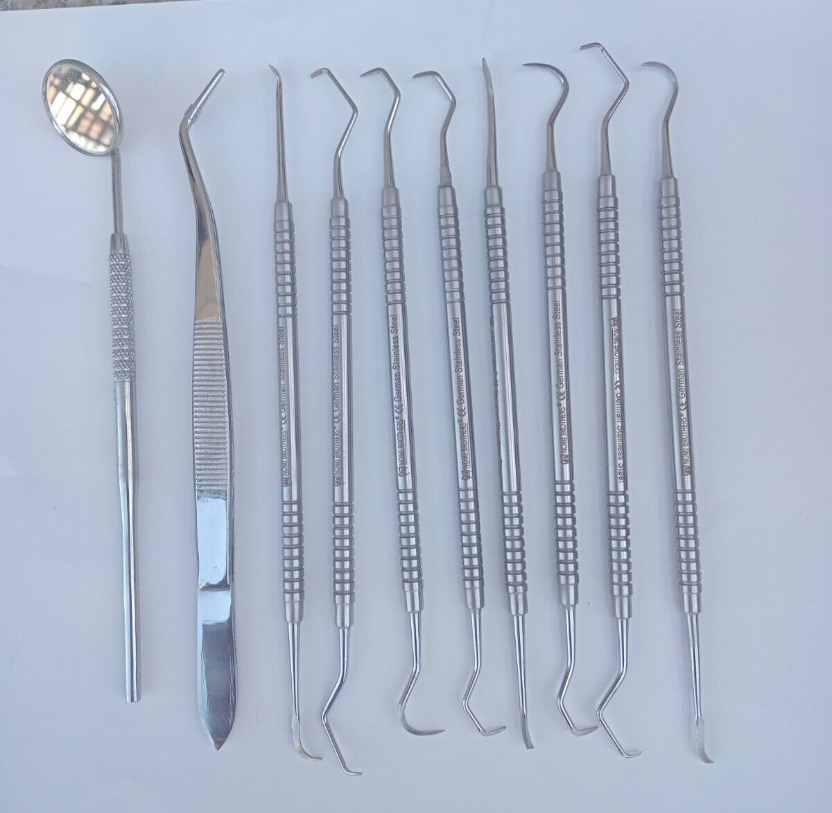 Dental Teeth Cleaning Kit Dentist Floss Plaque Remover Oral Care Tooth Tool 10PS
