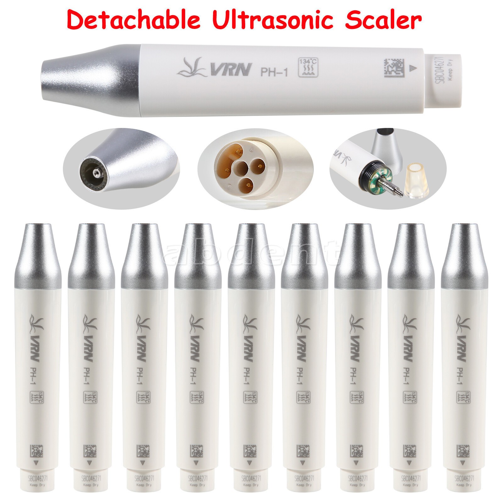 5 Dental Ultrasonic Piezo Scaler Tips For EMS Woodpecker & DTE SATELEC Handpiece