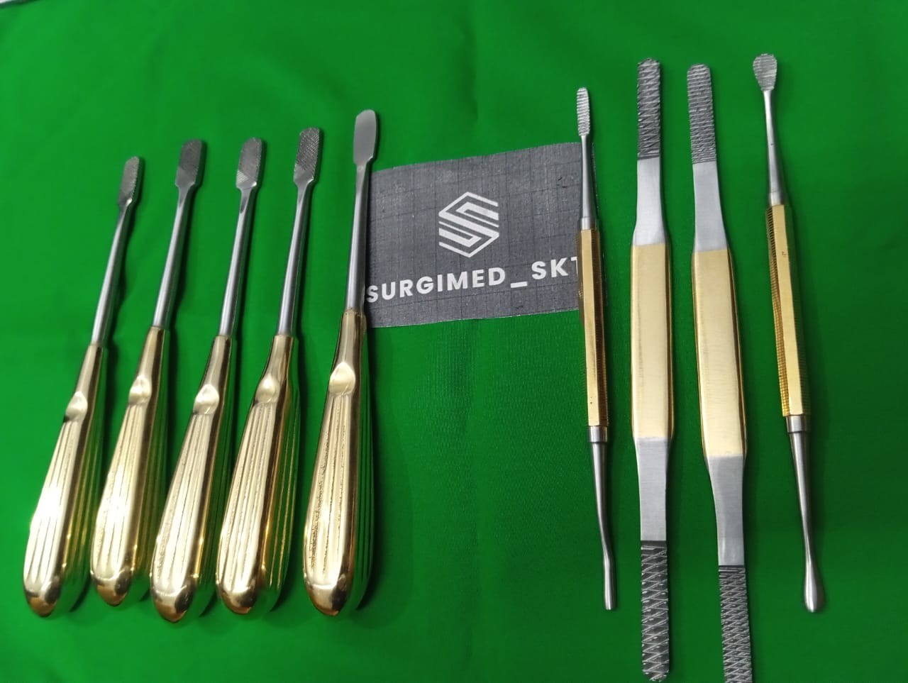 New Nasal Rasp Rhinoplasty Nasal Nose Job Rasps Care Instruments Set of 9 Pcs CE