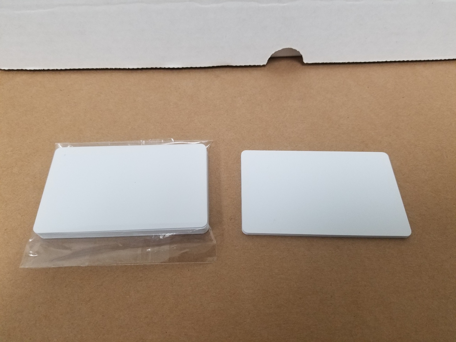 10 Blank White PVC Cards, CR80.30 Mil, High Quality for Color and UV Printing