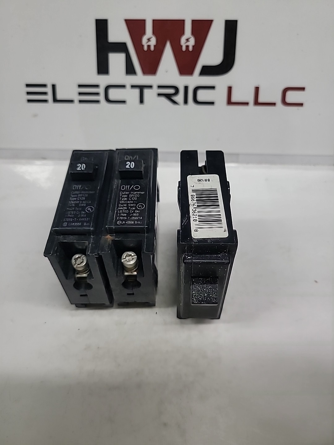 (Lot Of 3) Cutler Hammer C120 20A 1Pole Circuit Breaker Eaton BR120