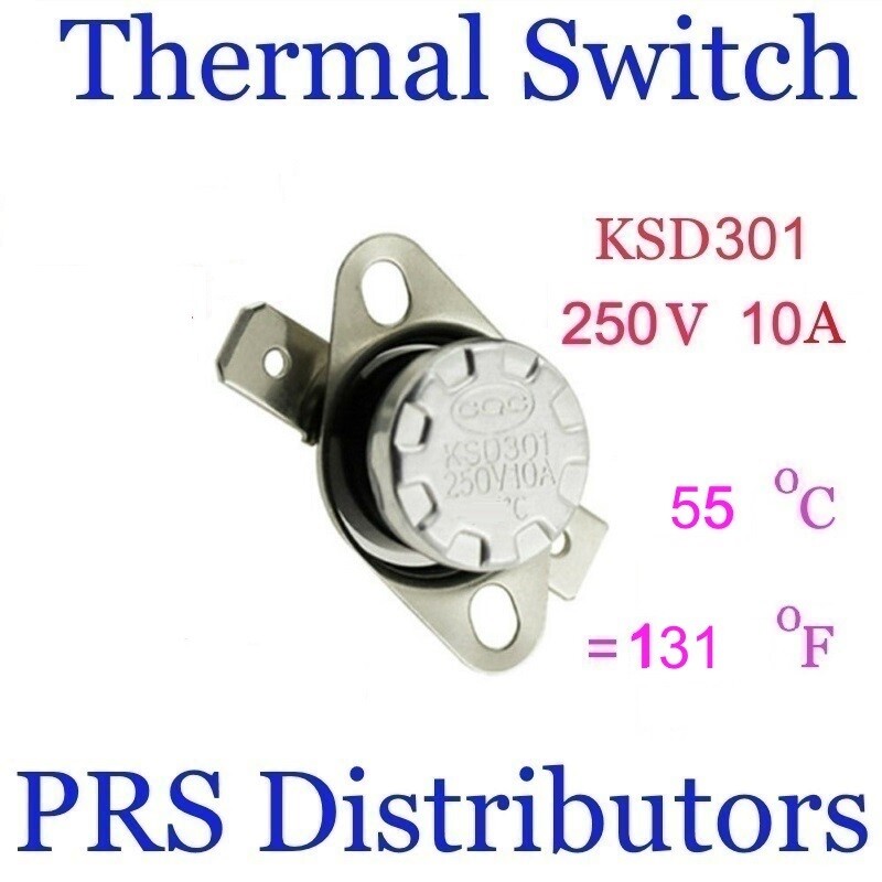KSD301 10A 250V 55°C 131°F Thermostat Temperature Switch Thermal control Switch