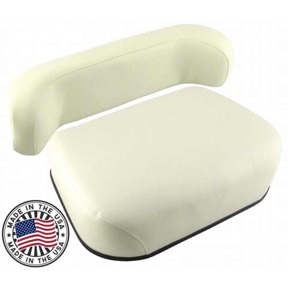 SW159850A Cushion Set, Cream Vinyl – (2 pc.) Fits Minneapolis Moline