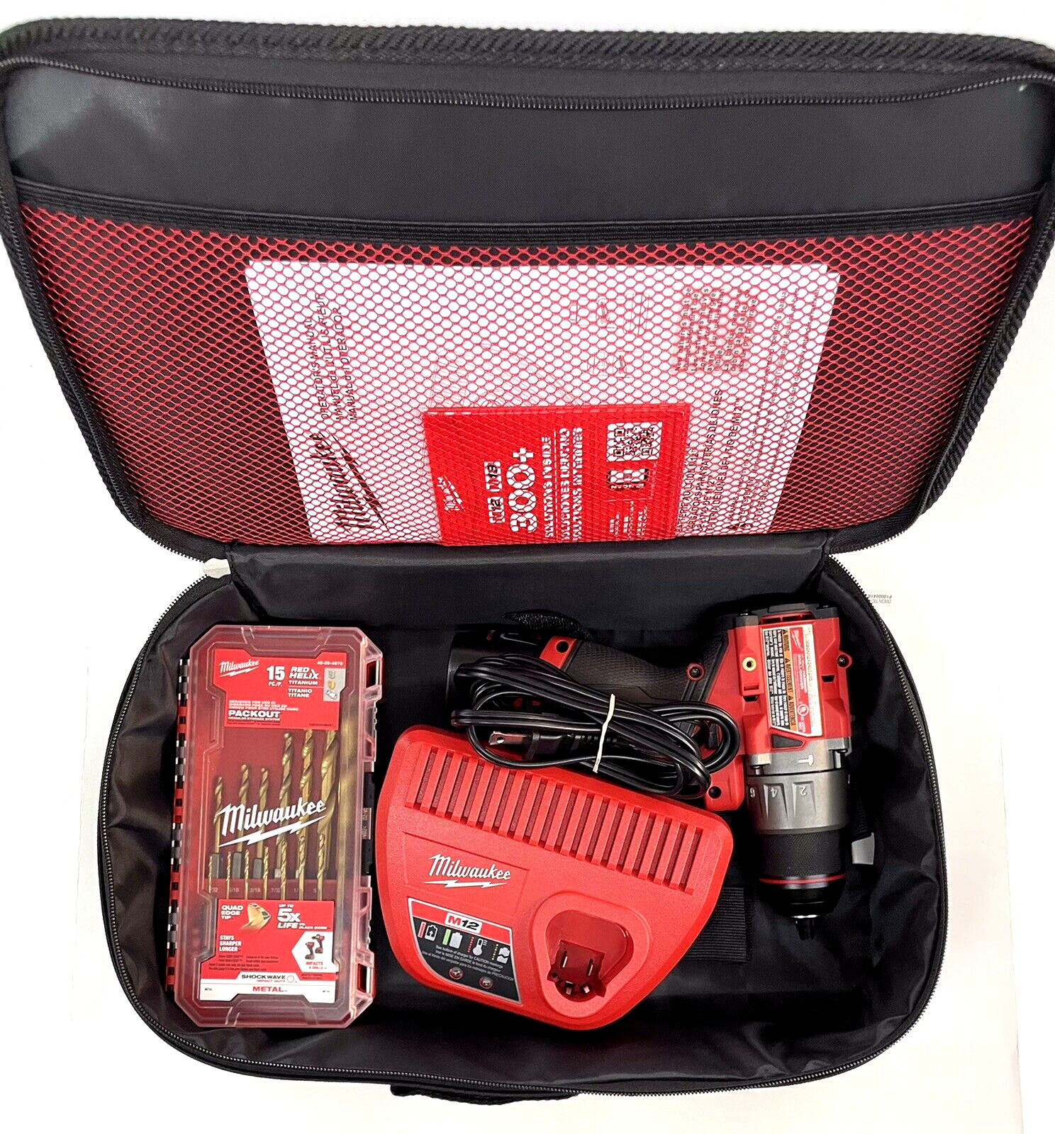 Milwaukee 3404-22 M12 FUEL 1/2″ Hammer Drill/Driver Kit bundle