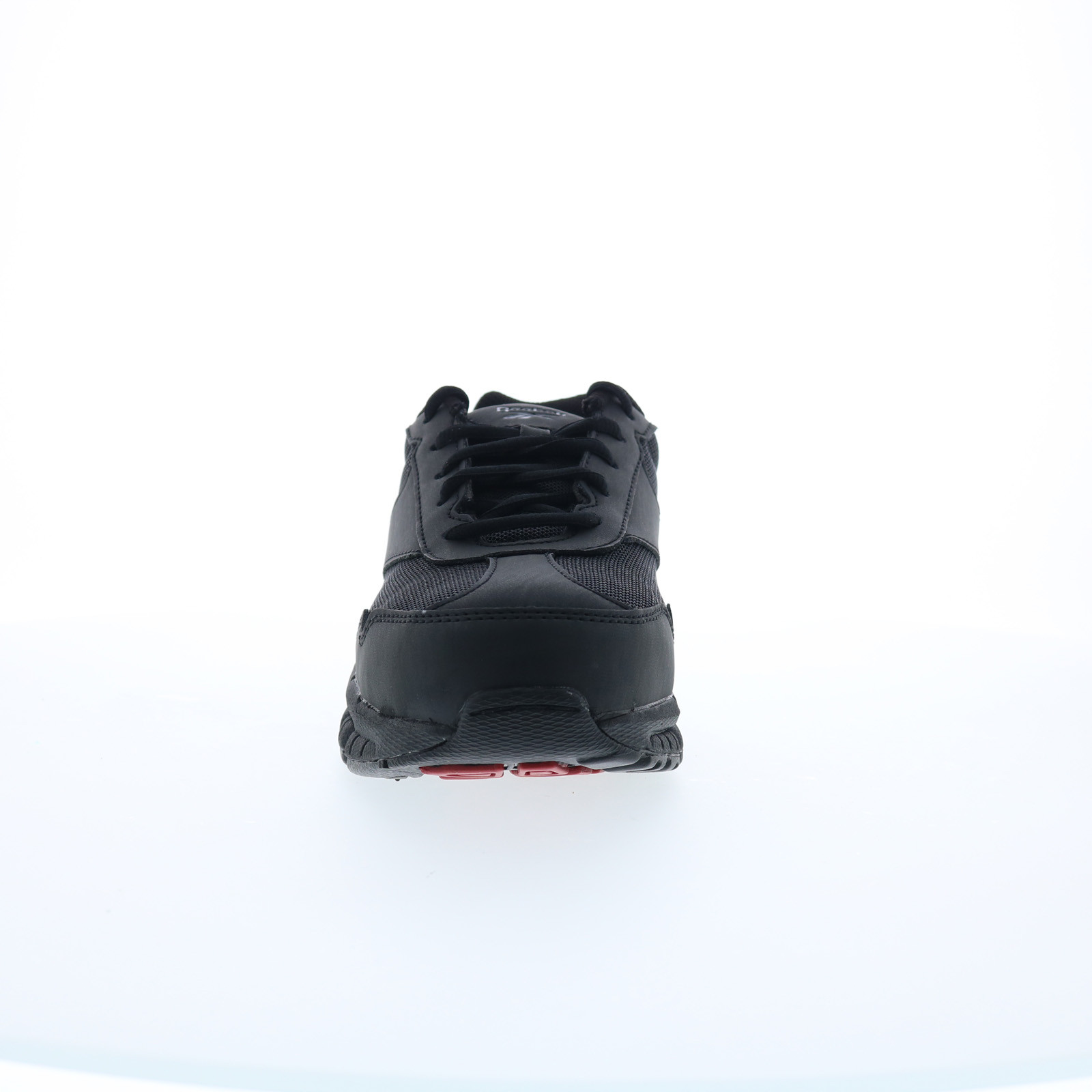 Reebok Work Ketia RB4895 Mens Black Leather Lace Up Athletic Work Shoes