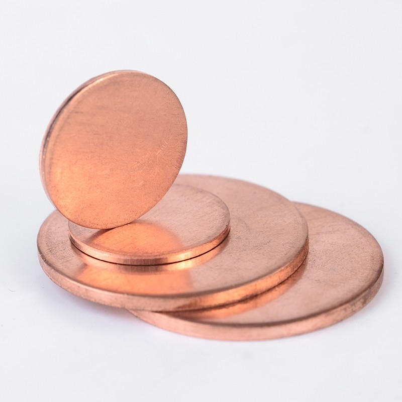 Solid Pure Copper Discs Blanks Round Plate Metal Sheet 10-300mm OD 0.5-5mm Thick